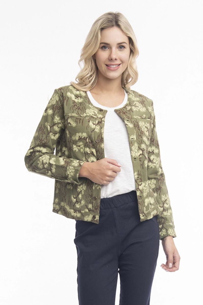Orientique Reversible Drill Jacket in Olive Tiered Jacket Buttoned Jacket Zippered Jacket Orientique Reversible Drill Jacket in Olive Tiered Jacket Buttoned Jacket Zippered Jacket