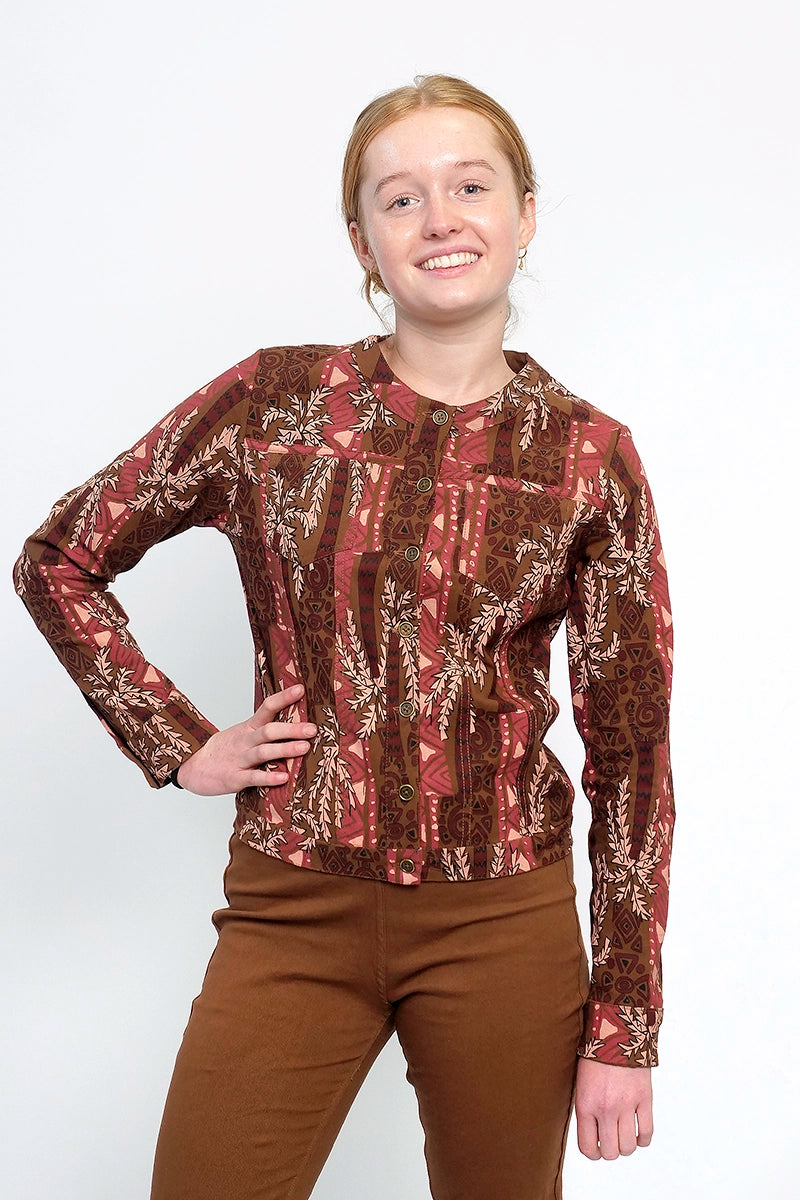 Orientique Reversible Drill Jacket in Taupe Appliqued Jacket Beaded Jacket Sequined Jacket Orientique Reversible Drill Jacket in Taupe Appliqued Jacket Beaded Jacket Sequined Jacket