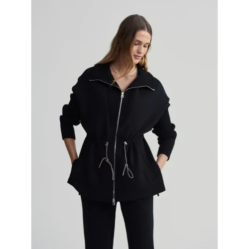 Palen Longline Zip-Through Jacket Quilted Jacket Puffer Jacket Insulated Jacket