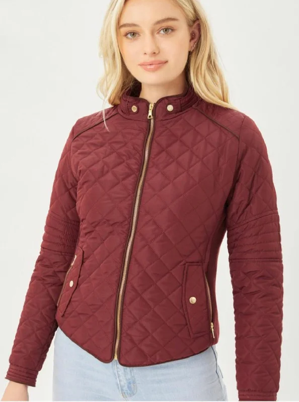 Quilted Terra Jacket V-Neck Jacket Boat Neck Jacket Square Neck Jacket