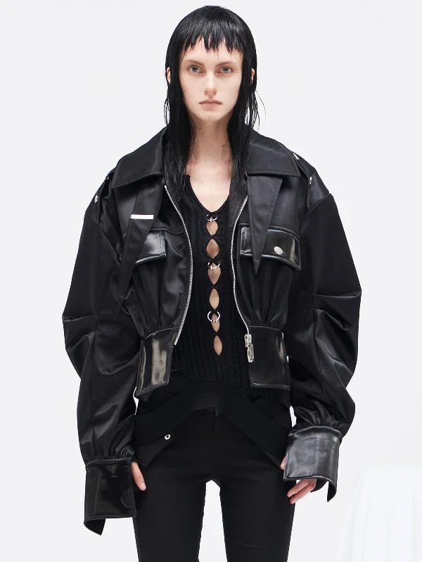 Stylish Leather Jacket With A Cool Vibe Herringbone Jacket Checkered Jacket Solid Jacket