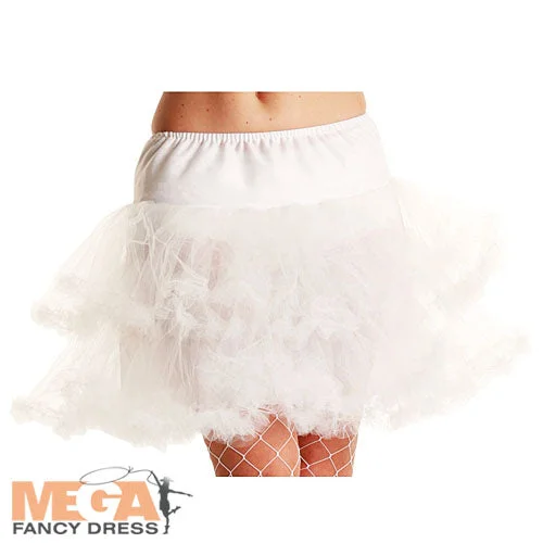 White 3 Layer Petticoat Elegant Skirt Accessory lightweight skirt design