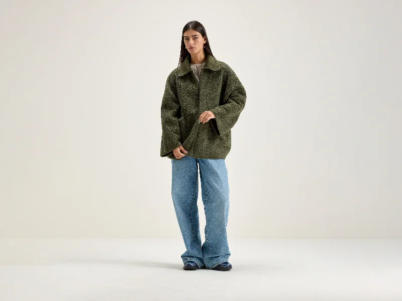 Ethel jacket (242 / W / MOSS) Satin Jacket Silk Jacket Chiffon Jacket