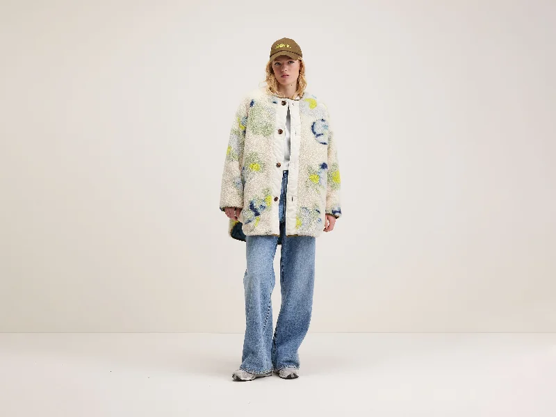 Hamon padded jacket (242 / W / BLUE EYES) Striped Jacket Polka Dot Jacket Floral Jacket