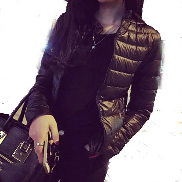 Women  Padded Jacket Short Down Outwear Rayon Jacket Velvet Jacket Corduroy Jacket