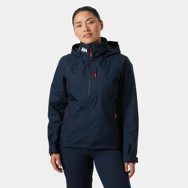 Women’s Crew Hooded Midlayer Sailing Jacket 2.0 Stand-Up Collar Roll-Neck Collar Turtle Neck