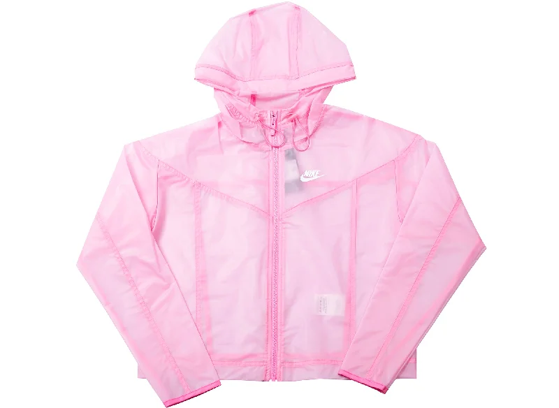 Women's Nike NSW Windrunner Transparent Jacket Boat Neck Shawl Collar Notched Collar Women's Nike NSW Windrunner Transparent Jacket Boat Neck Shawl Collar Notched Collar