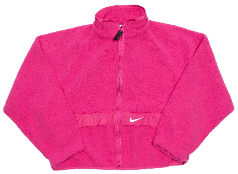 Women's Nike Sportswear Essentials Sherpa Jacket Welt Pockets Slit Pockets Flap Pockets Women's Nike Sportswear Essentials Sherpa Jacket Welt Pockets Slit Pockets Flap Pockets