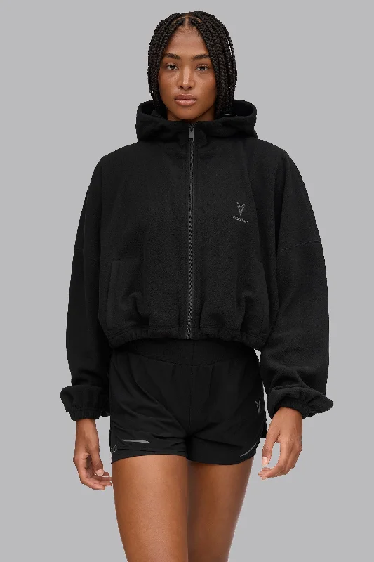 V_POLAR BOXY BOMBER JACKET - Black Corduroy Jacket Velvet Jacket Brocade Jacket