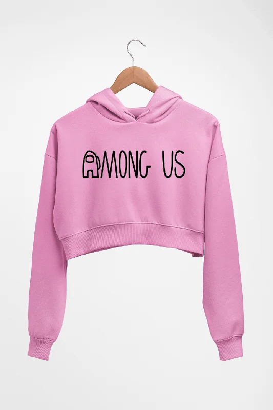 Among Us Crop HOODIE FOR WOMEN Zip Hoodie Drawstring Kangaroo Pocket