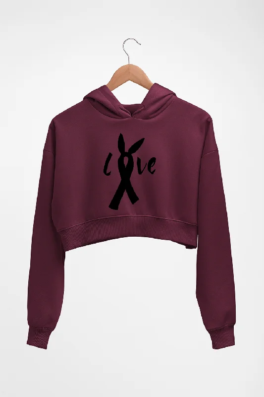 Ariana Grande Crop HOODIE FOR WOMEN Hoodie with Emblem Brand Identity