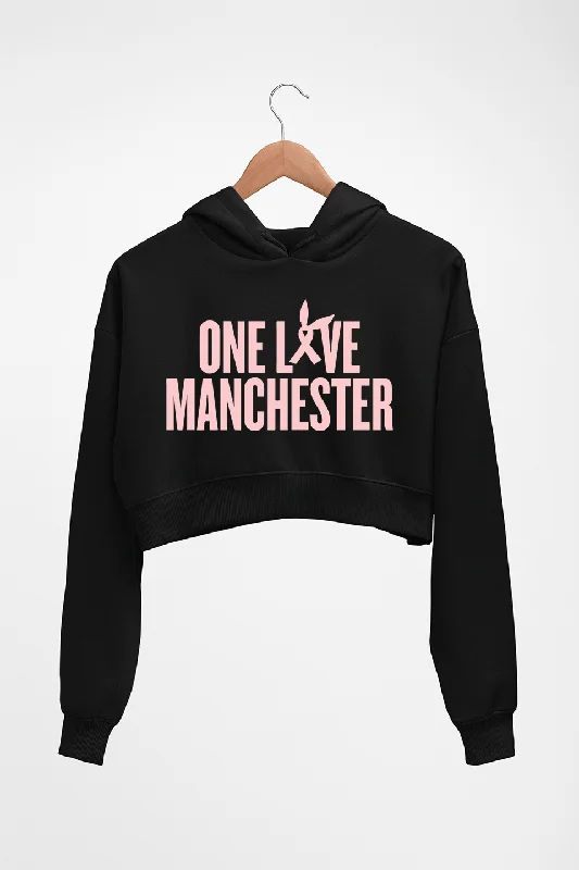 Ariana Grande Crop HOODIE FOR WOMEN Hoodie with Lace Feminine Delicate