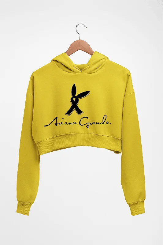 Ariana Grande Crop HOODIE FOR WOMEN Hoodie with Batwing Sleeves Loose Dramatic