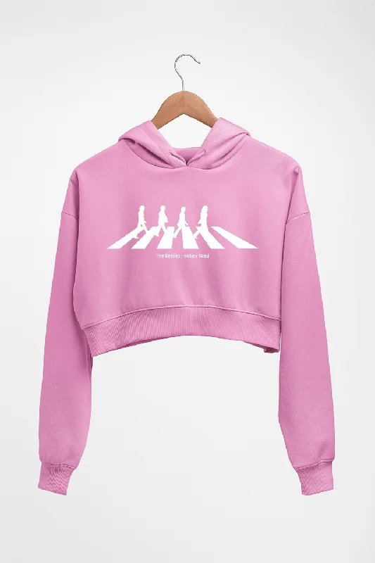 Beatles Crop HOODIE FOR WOMEN Hoodie with Elastic Waist Stretchable Comfortable