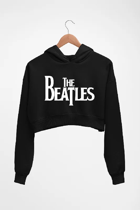 Beatles Crop HOODIE FOR WOMEN Hoodie with Toggle Buttons Decorative Unique