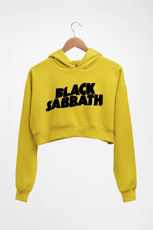 Black Sabbath Crop HOODIE FOR WOMEN Hoodie with Crew Neck Simple Timeless