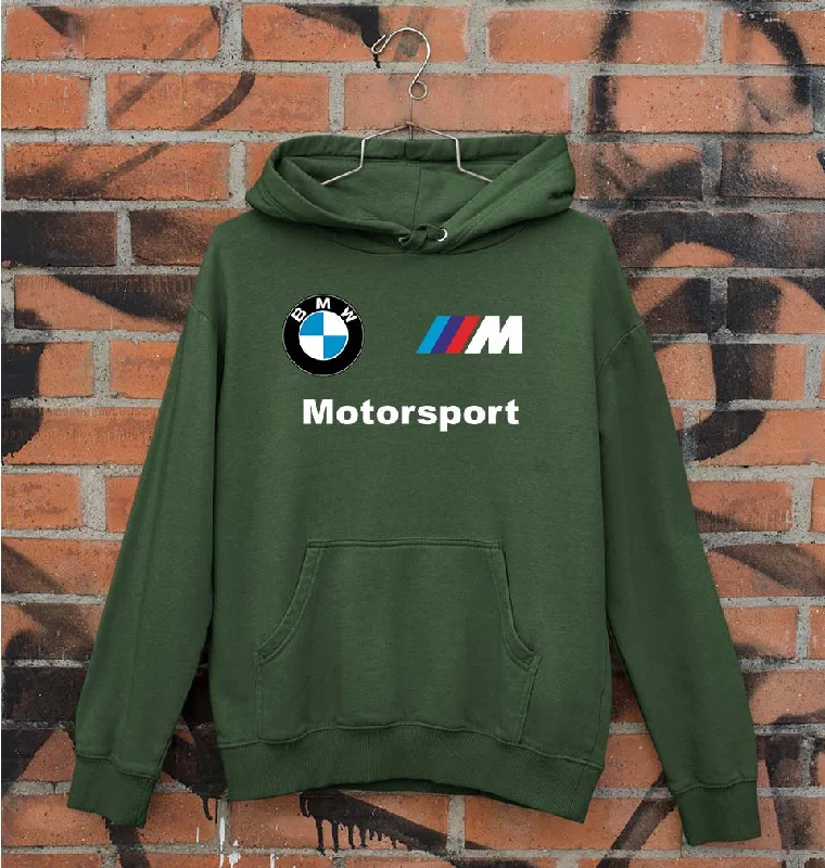 BMW Motersport Unisex Hoodie for Men/Women Hoodie with Slit Hem Functional Movement