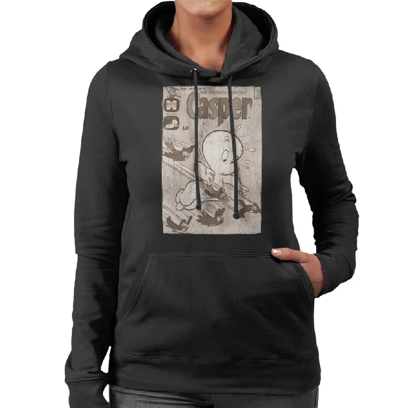 Casper The Friendly Ghost Birds Flying Women's Hooded Sweatshirt Hoodie with Oversized Fit Loose Comfortable Casper The Friendly Ghost Birds Flying Women's Hooded Sweatshirt Hoodie with Oversized Fit Loose Comfortable