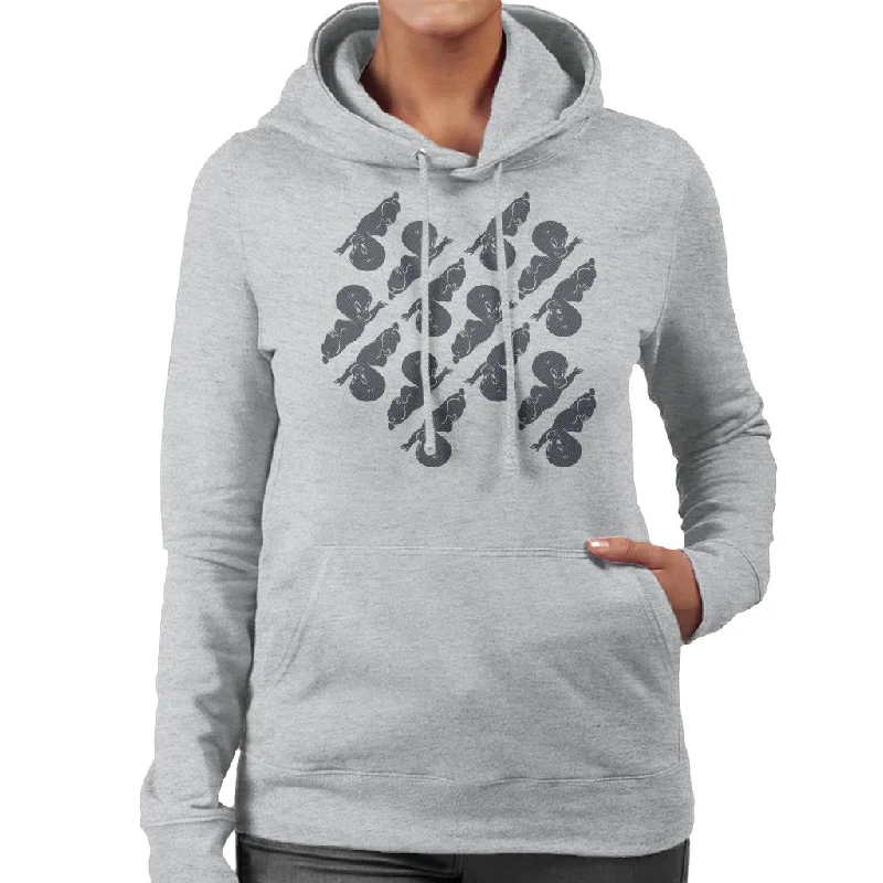 Casper The Friendly Ghost Flying Pattern Women's Hooded Sweatshirt Hoodie with Drawcord Adjustable Secure Casper The Friendly Ghost Flying Pattern Women's Hooded Sweatshirt Hoodie with Drawcord Adjustable Secure