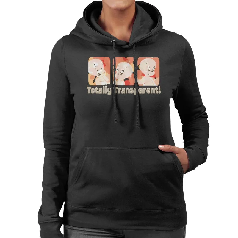 Casper The Friendly Ghost Totally Transparent Women's Hooded Sweatshirt Hoodie with Elastic Cuffs Stretchable Comfortable Casper The Friendly Ghost Totally Transparent Women's Hooded Sweatshirt Hoodie with Elastic Cuffs Stretchable Comfortable