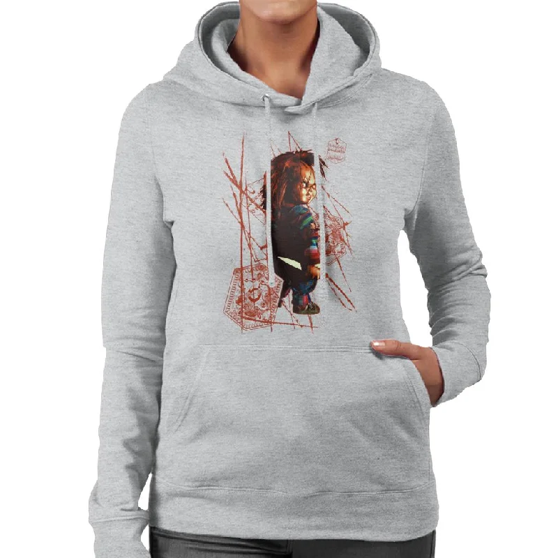 Chucky Ade Due Damballa Women's Hooded Sweatshirt Hoodie with Ribbed Cuffs Snug Fit Comfort Chucky Ade Due Damballa Women's Hooded Sweatshirt Hoodie with Ribbed Cuffs Snug Fit Comfort
