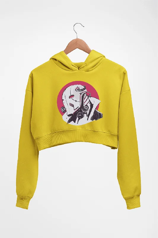 Cyberpunk Crop HOODIE FOR WOMEN Hoodie with Contrast Stitching Detailed Premium