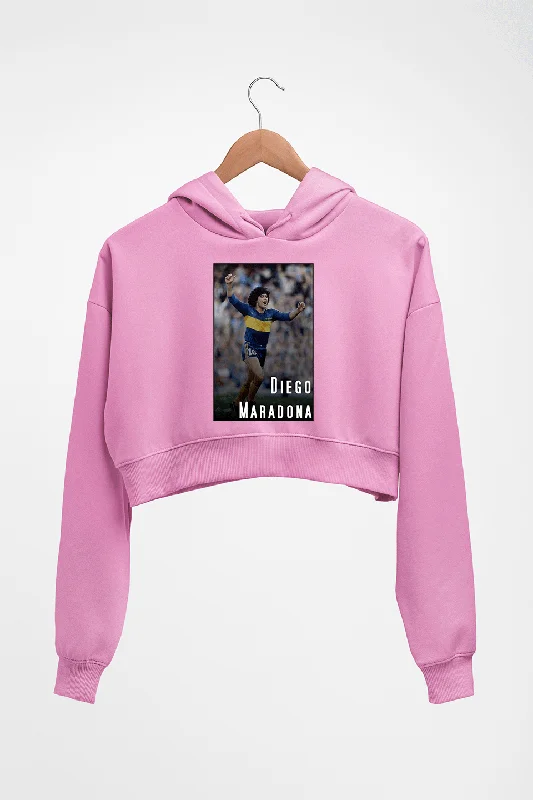 Diego Maradona Crop HOODIE FOR WOMEN Hoodie with Reflective Safety Nightwear