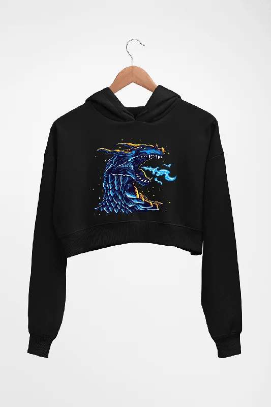 Dragon Crop HOODIE FOR WOMEN Hoodie with Strings Custom Fit Adjustable
