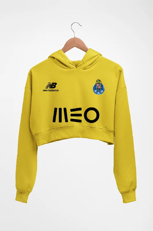 FC Porto 2021-22 Crop HOODIE FOR WOMEN Hoodie with Applique Textured Unique