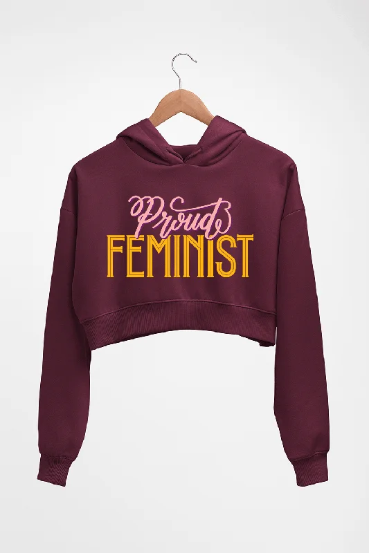 Feminist Crop HOODIE FOR WOMEN Hoodie with Lining Warm Insulated