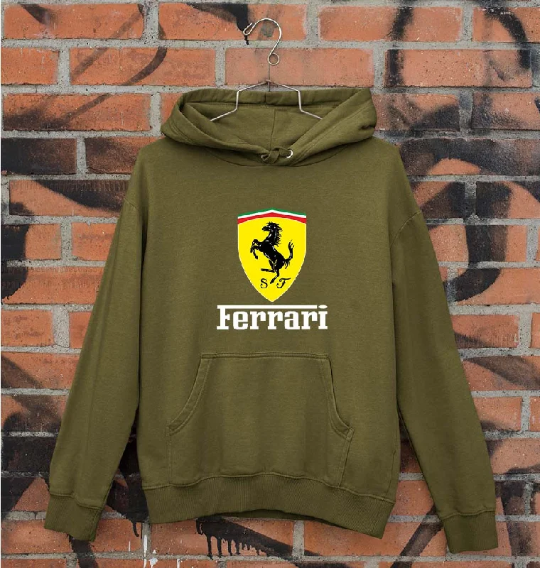 Ferrari Unisex Hoodie for Men/Women Hoodie with Pocket Utility Practical