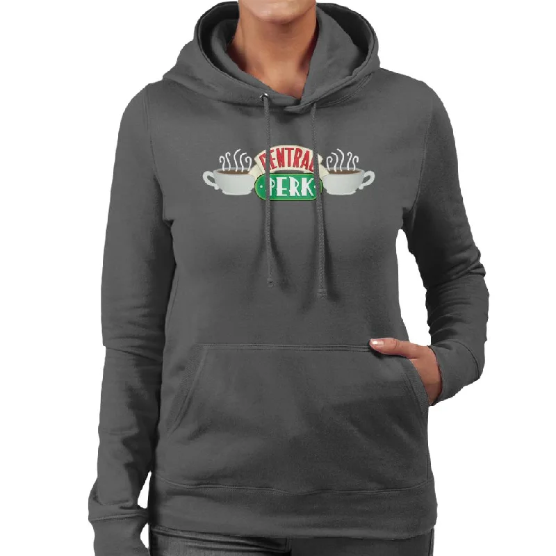 Friends Central Perk Women's Hooded Sweatshirt Hoodie Dress Longline Feminine