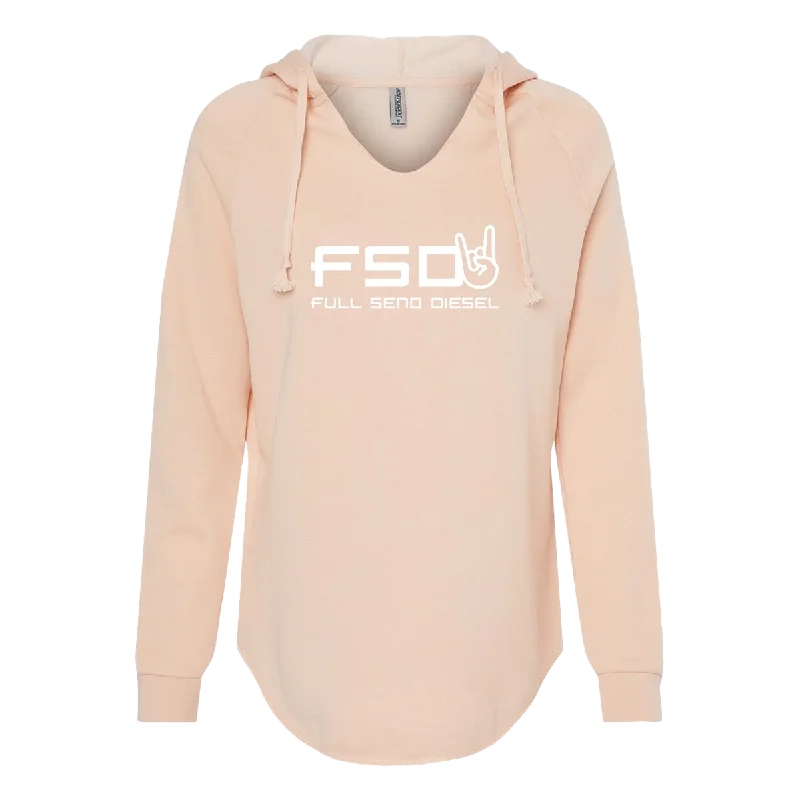 FSD Women's Lounge Hoodie Hoodie with Emblem Brand Identity