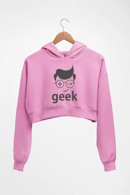 Geek Crop HOODIE FOR WOMEN Hoodie with High Neck Warm Protective