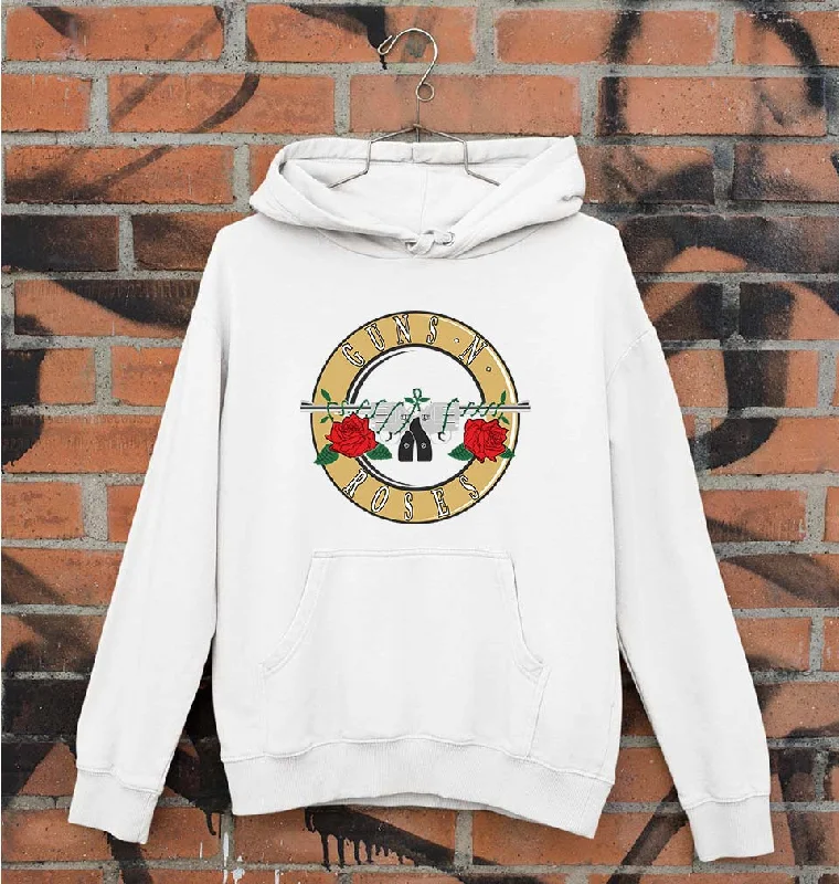 Guns and Roses Unisex Hoodie for Men/Women Hoodie with Metallic Shiny Futuristic