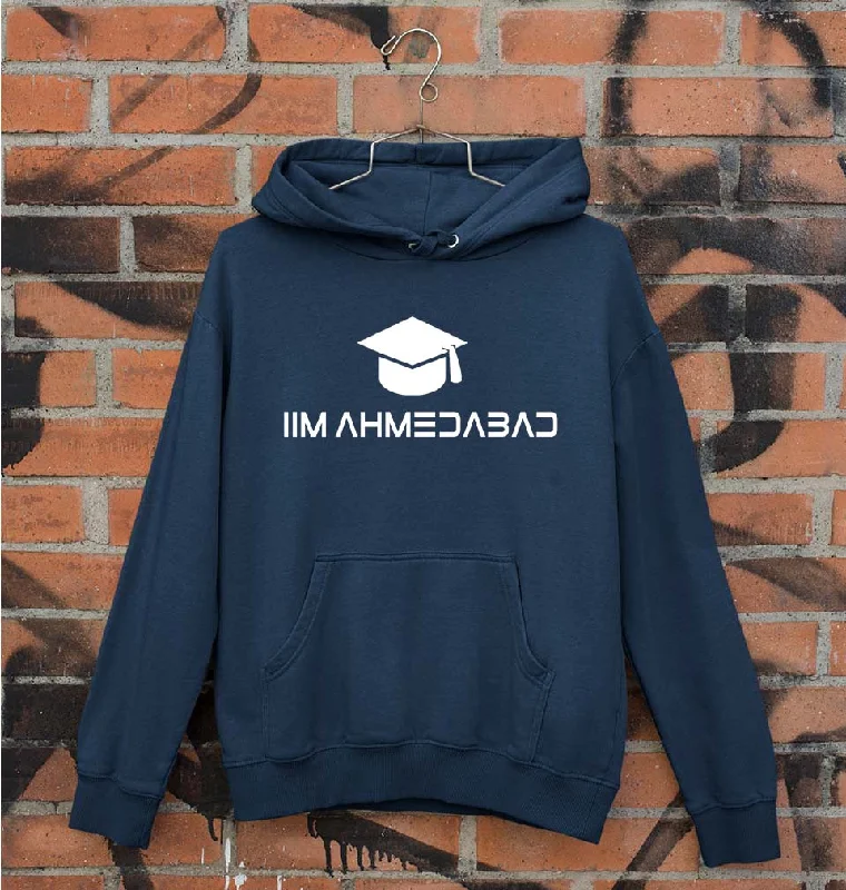 IIM A Ahmedabad Unisex Hoodie for Men/Women Hoodie with V-Neck Classic Versatile