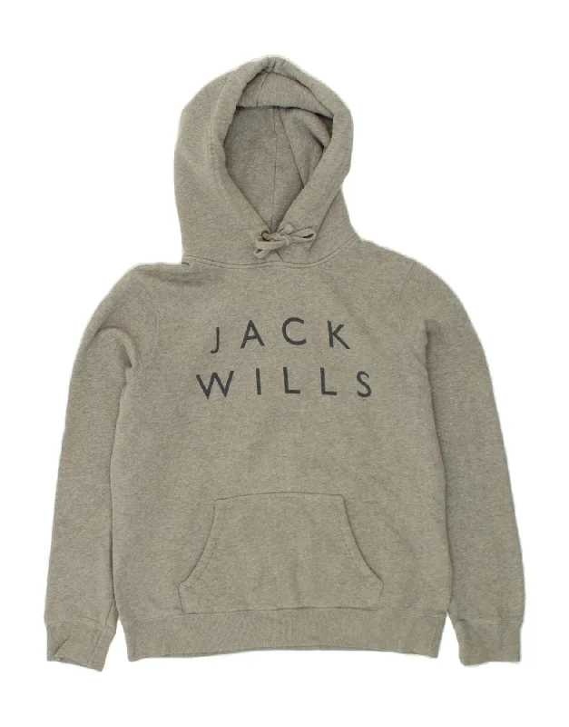 JACK WILLS Womens Classic Fit Graphic Hoodie Jumper UK 14 Large Grey Hoodie with Pattern Geometric Abstract JACK WILLS Womens Classic Fit Graphic Hoodie Jumper UK 14 Large Grey Hoodie with Pattern Geometric Abstract