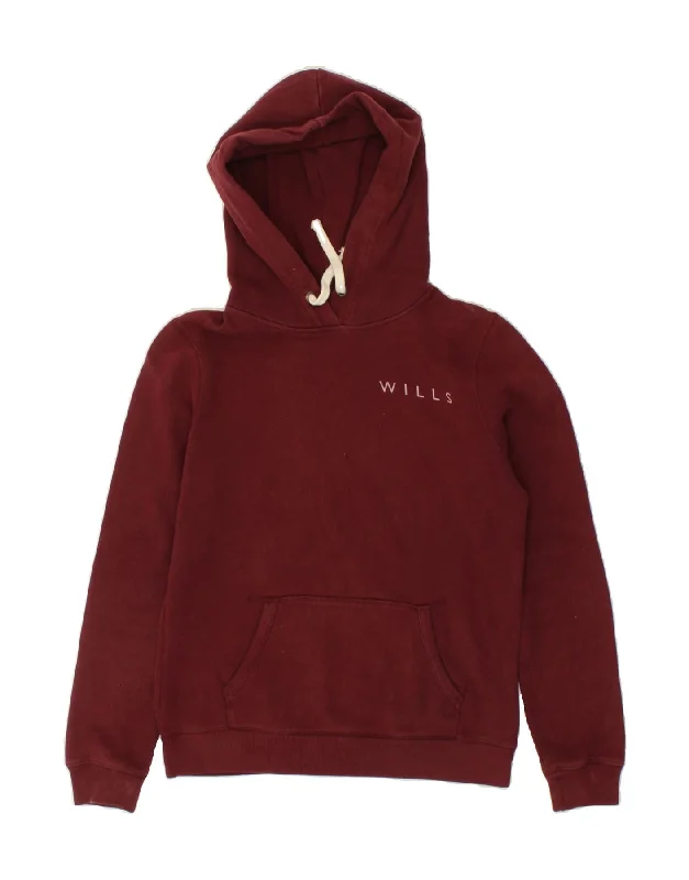 JACK WILLS Womens Oversized Graphic Hoodie Jumper UK 10 Small Maroon Hoodie Crop Top Short Trendy JACK WILLS Womens Oversized Graphic Hoodie Jumper UK 10 Small Maroon Hoodie Crop Top Short Trendy