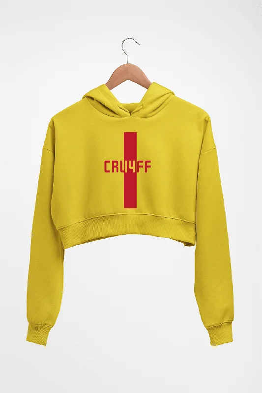 Johan Cruyff Crop HOODIE FOR WOMEN Hoodie with Belted Waist Structured Tailored