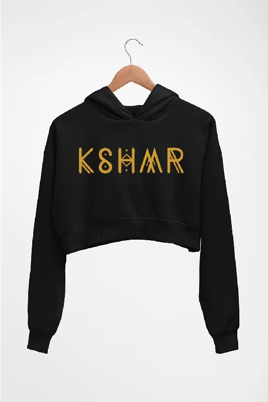 KSHMR Crop HOODIE FOR WOMEN Hoodie with Puffed Sleeves Voluminous Trendy