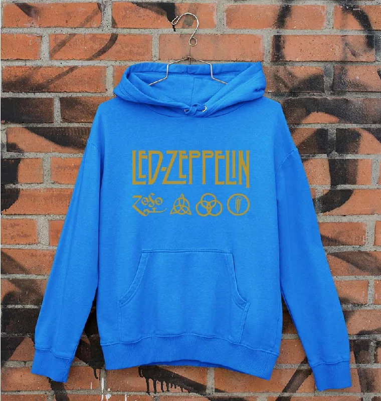 Led Zeppelin Unisex Hoodie for Men/Women Hoodie with Puffed Sleeves Voluminous Trendy