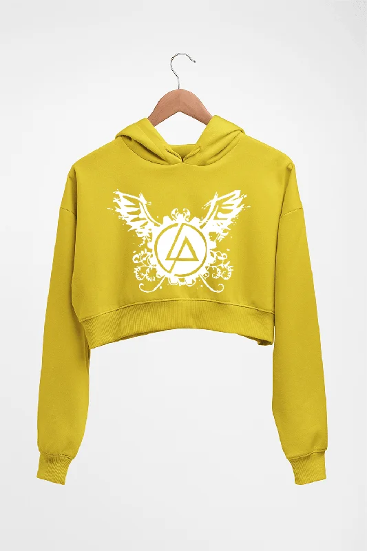Linkin Park Crop HOODIE FOR WOMEN Hoodie with Embroidery Detailed Premium