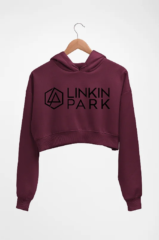 Linkin Park Crop HOODIE FOR WOMEN Hoodie with Hem Ribbing Snug Secure