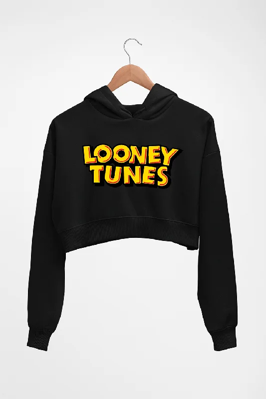 Looney Tunes Crop HOODIE FOR WOMEN Hoodie with Emblem Brand Identity