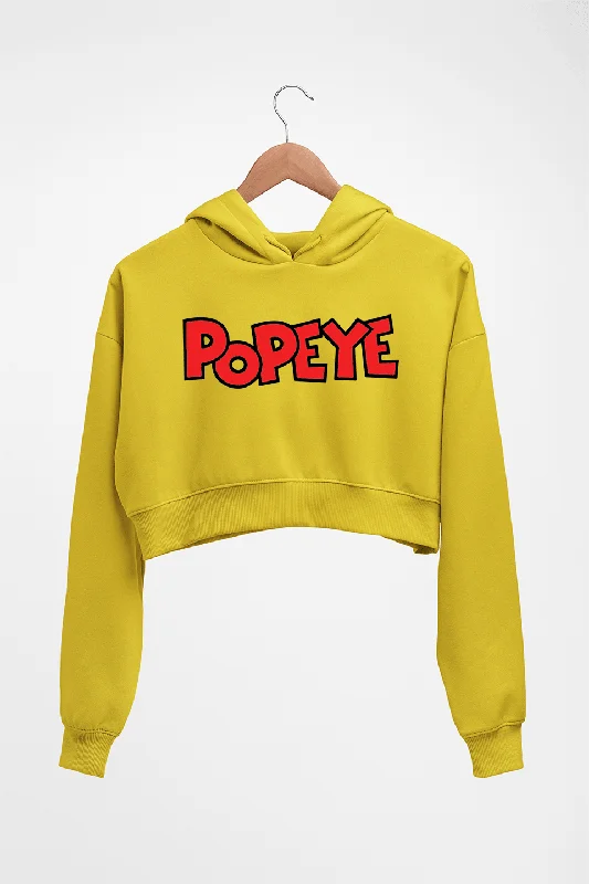 Popeye Crop HOODIE FOR WOMEN Hoodie with Longline Fit Extended Stylish