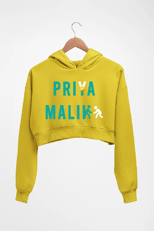 Priya Malik Crop HOODIE FOR WOMEN Hoodie with Relaxed Fit Easy Casual