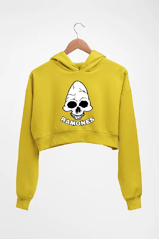 Ramones Crop HOODIE FOR WOMEN Hoodie with Logo Branding Identity