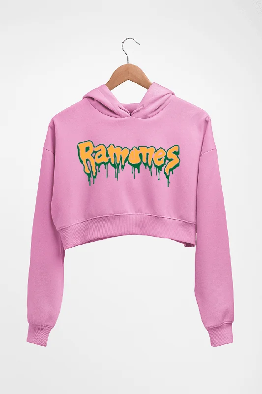 Ramones Crop HOODIE FOR WOMEN Hoodie with Gradient Ombre Colorful