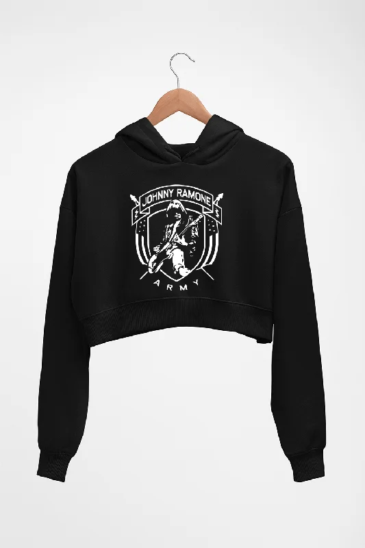 Ramones Crop HOODIE FOR WOMEN Hoodie with Zipper Versatile Modern