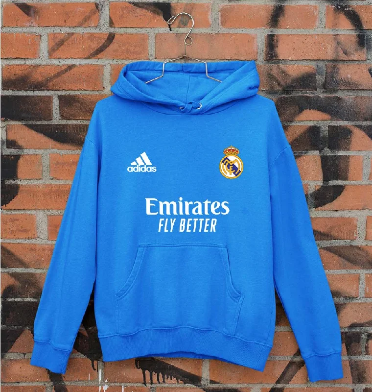 Real Madrid 2021-22 Unisex Hoodie for Men/Women Hoodie with Magnetic Closure Innovative Modern